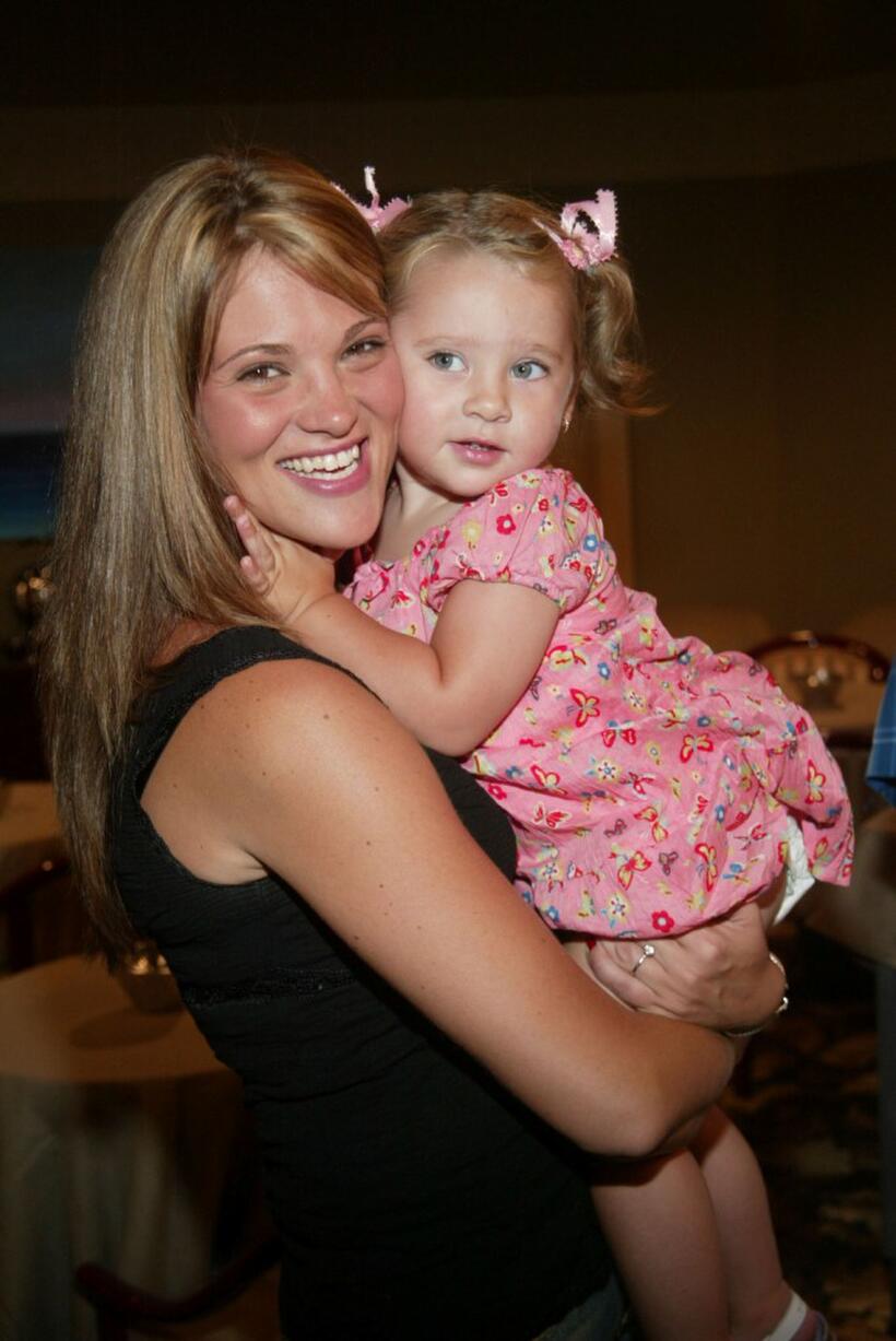 Elizabeth Regen and Daughter Raegan at the press conference to announce the start of production of the new NBC television sitcom "Whoopi."