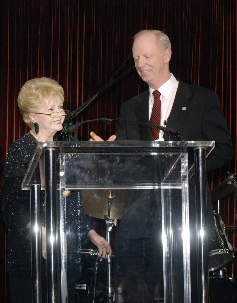 Debbie Reynolds and John W. House at the House Ear Institute Benefit.