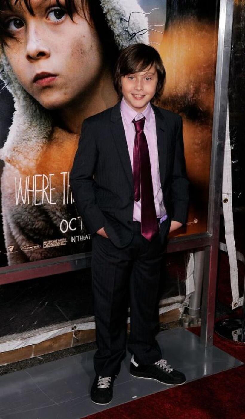 Max Records at the New York premiere of "Where The Wild Things Are."