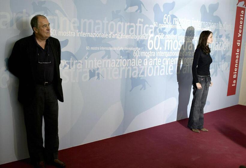 Bernardo Bertolucci and Eva Green at the 60th International Venice Film Festival.