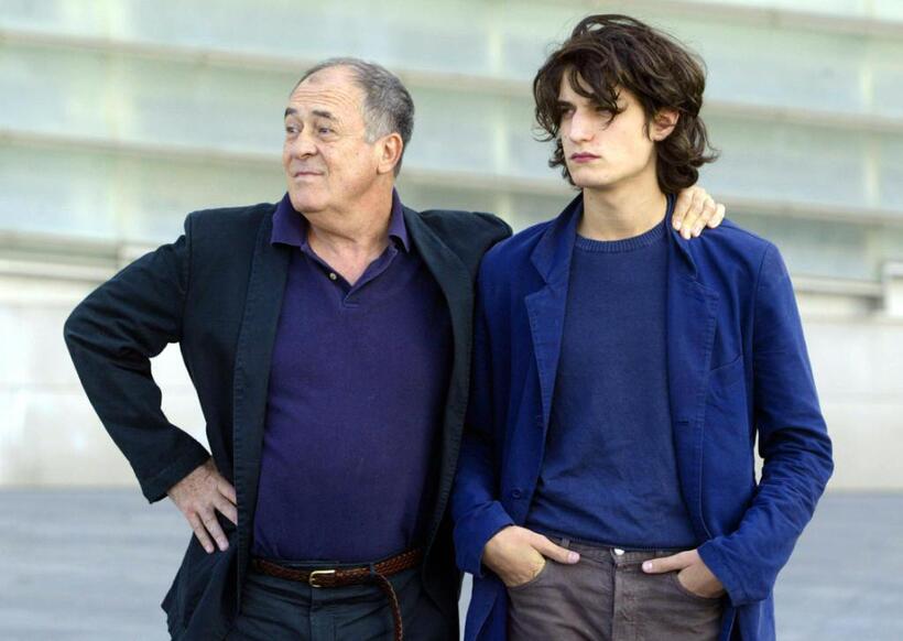 Bernardo Bertolucci and Louis Garrelat the International Film Festival screening of "The Dreamers".