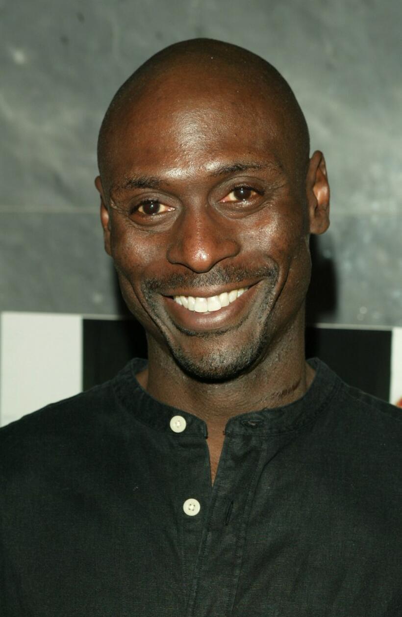 Lance Reddick at the premiere of "Strip Search."