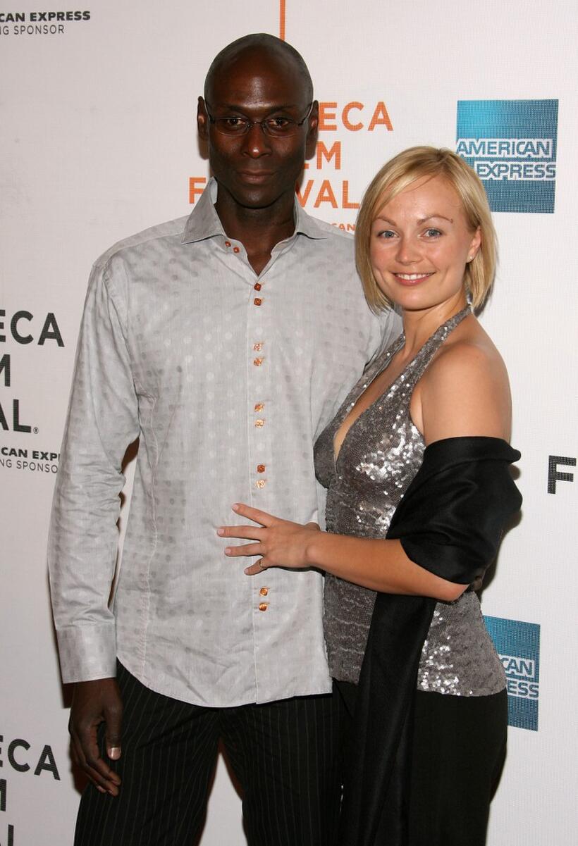 Lance Reddick and Beyonce Christina York at the premiere of "Tennessee" during the 2008 Tribeca Film Festival.