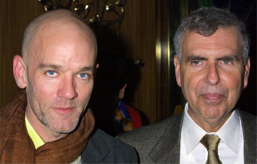 R.E.M. and Gerald M. Levin at the after party of "You Gotta Have Friends" benefit concert.