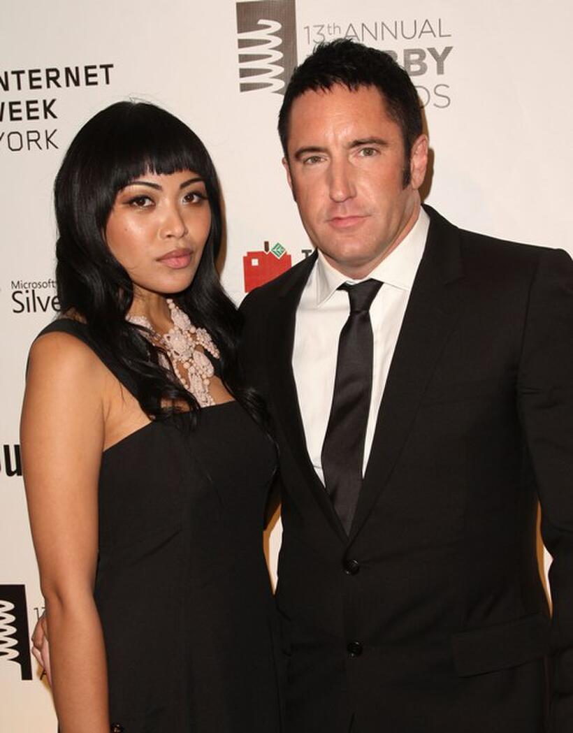 Mari Queen and Trent Reznor at the 13th Annual Webby Awards.