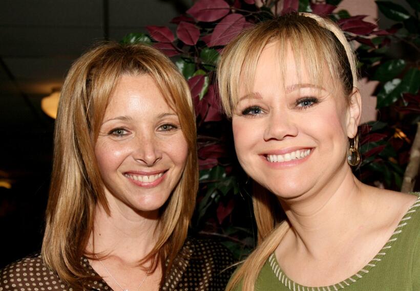 Lisa Kudrow and Caroline Rhea at the Cracked Xmas 8 benefiting the Trevor Project.