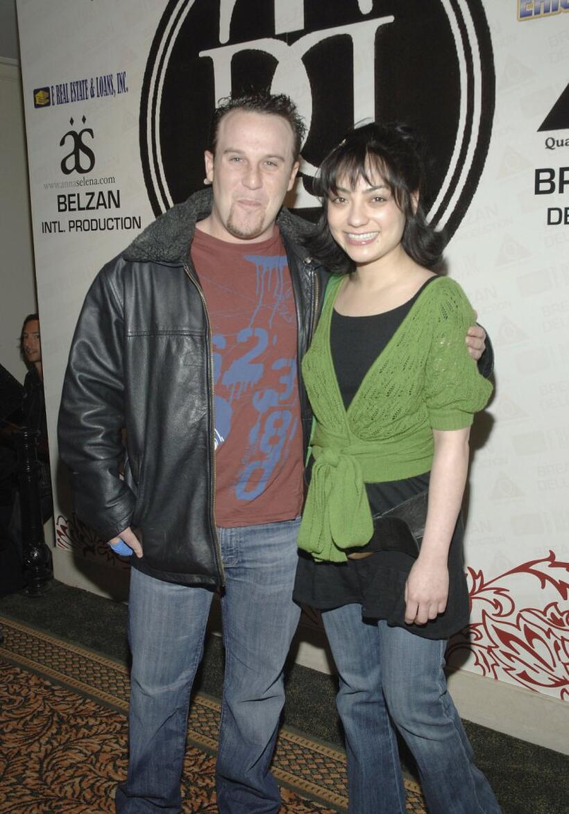 Jed Rhein and Gia Sun at the Luxe Wear Fall/Winter Fashion Show.