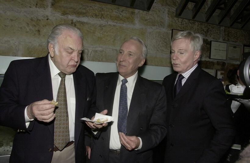 Ian Richardson Obe, Sir Donald Sinden and Sir Derek Jacobi at the Sydney Premiere of "The Hollow Crown".