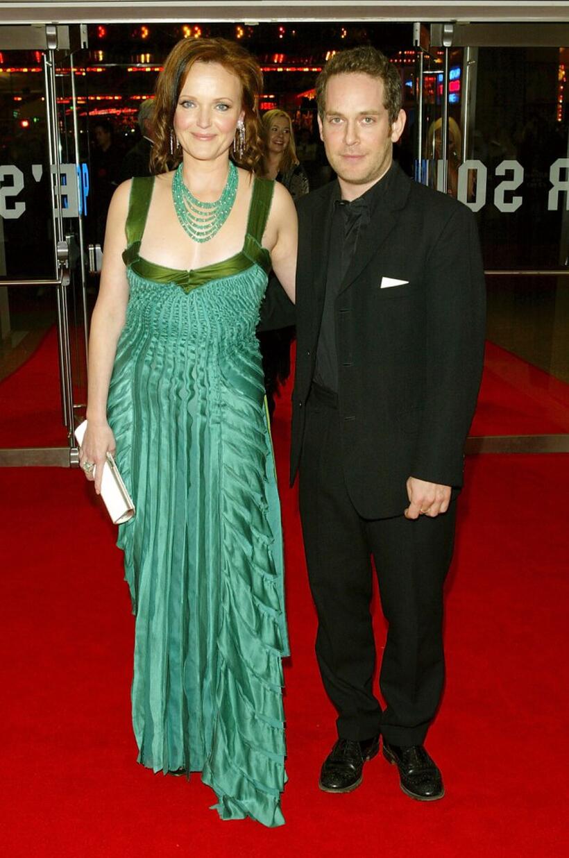 Miranda Richardson and guest at the world premiere of "Phantom Of The Opera".
