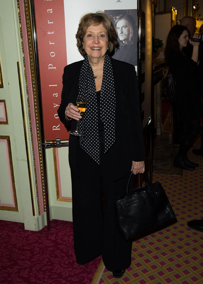 Anne Reid at the Royal Portraits Exhibition in England.