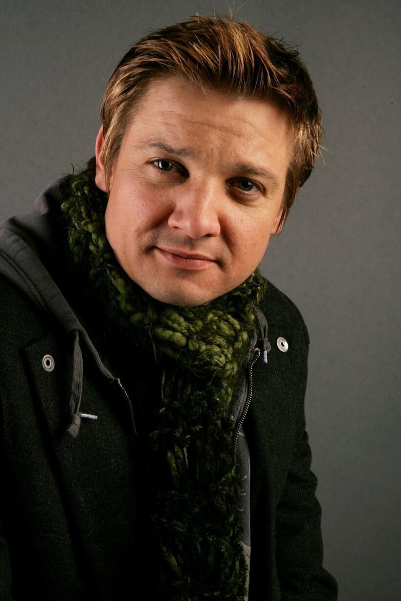 Jeremy Renner at the Getty Images Portrait Studio during the 2006 Sundance Film Festival.