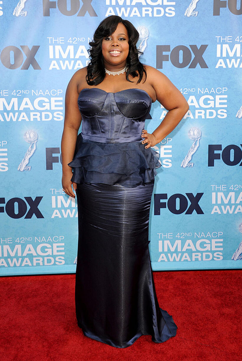 Amber Riley at the 42nd NAACP Image Awards in California.
