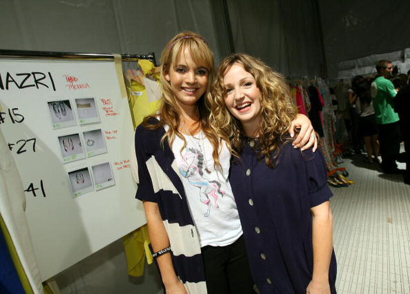 Sophia Coloma and Marissa Ribisi at the Whitley Kros Spring 2008 fashion show during the Mercedes Benz Fashion Week.