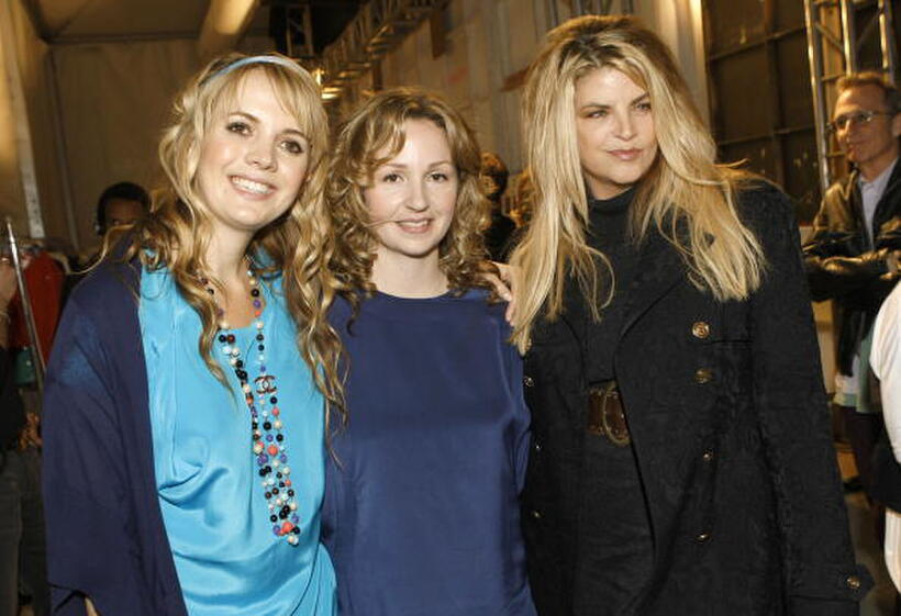 Sophia Coloma, Marissa Ribisi and Kirstie Alley at the Whitley Kros Fall 2008 fashion show during the Mercedes Benz Fashion Week.