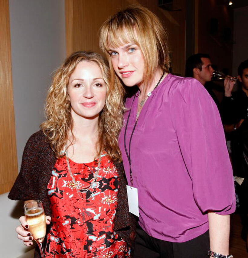 Marissa Ribisi and Mariah O'Brien at the Whitley Kros Spring 2009 fashion show during the Mercedes Benz Fashion Week.