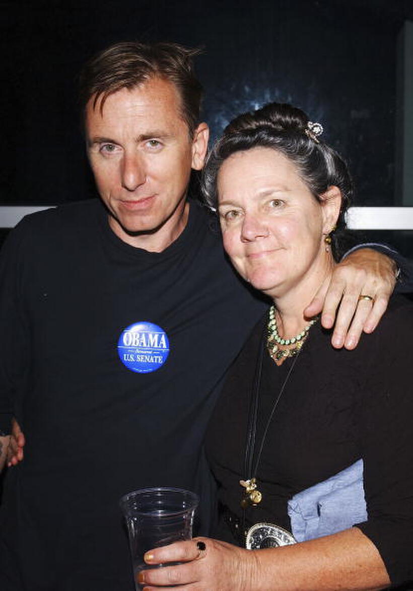 Tim Roth and Maggie Renzi at the after party of the premiere of "Silver City."