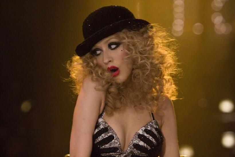 Christina Aquilera in "Burlesque."