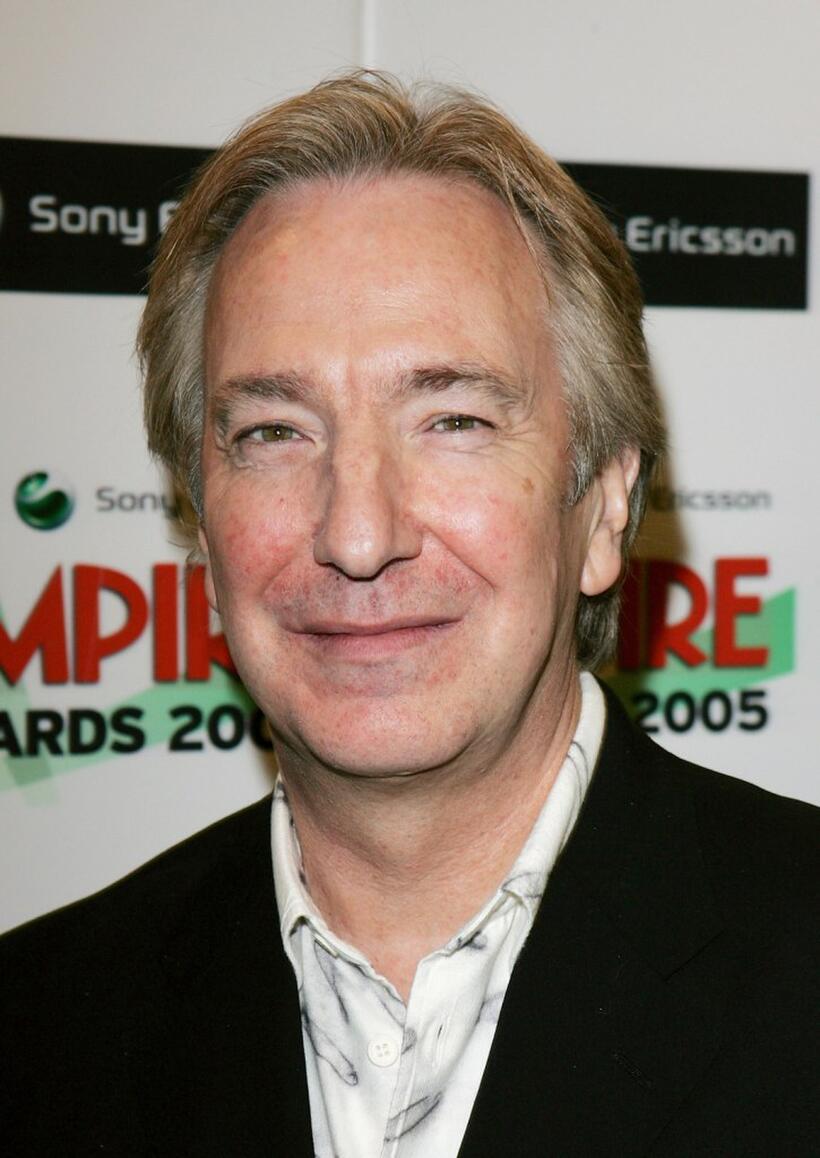 Alan Rickman at the pressroom at the Sony Ericsson Empire Film Awards.