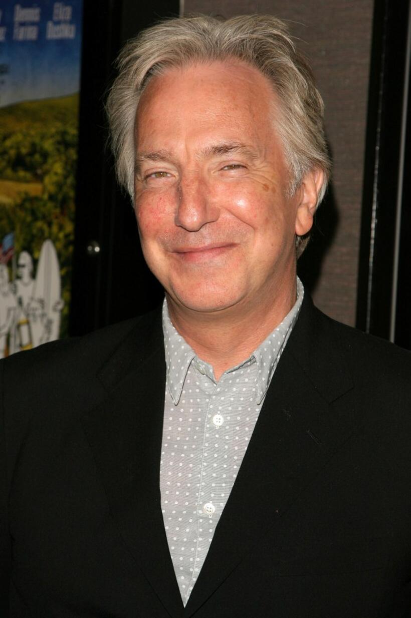 Alan Rickman at the premiere of "Bottle Shock."