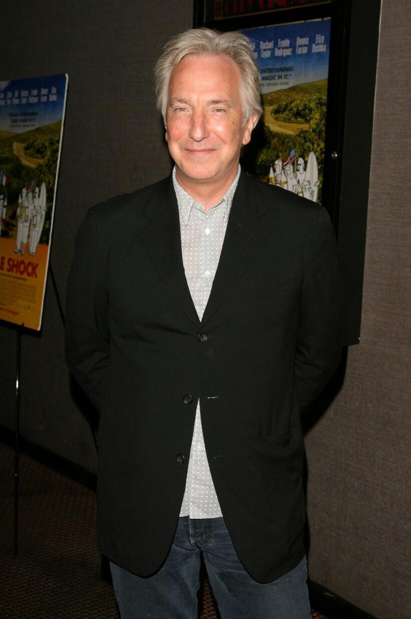 Alan Rickman at the premiere of "Bottle Shock."
