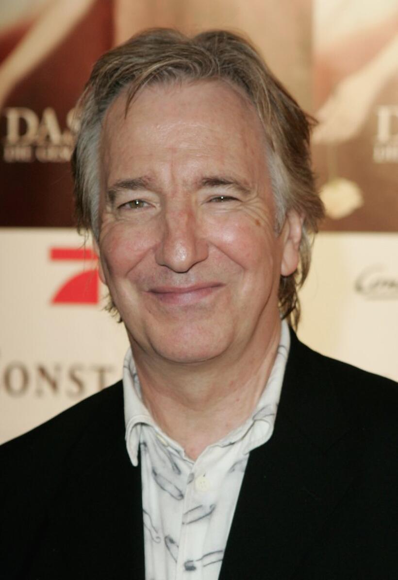 Alan Rickman at the world premiere of "Das Parfum."
