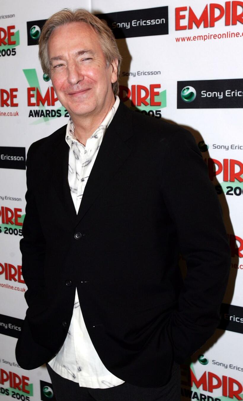 Alan Rickman at the Sony Ericsson Empire Film Awards 2005.