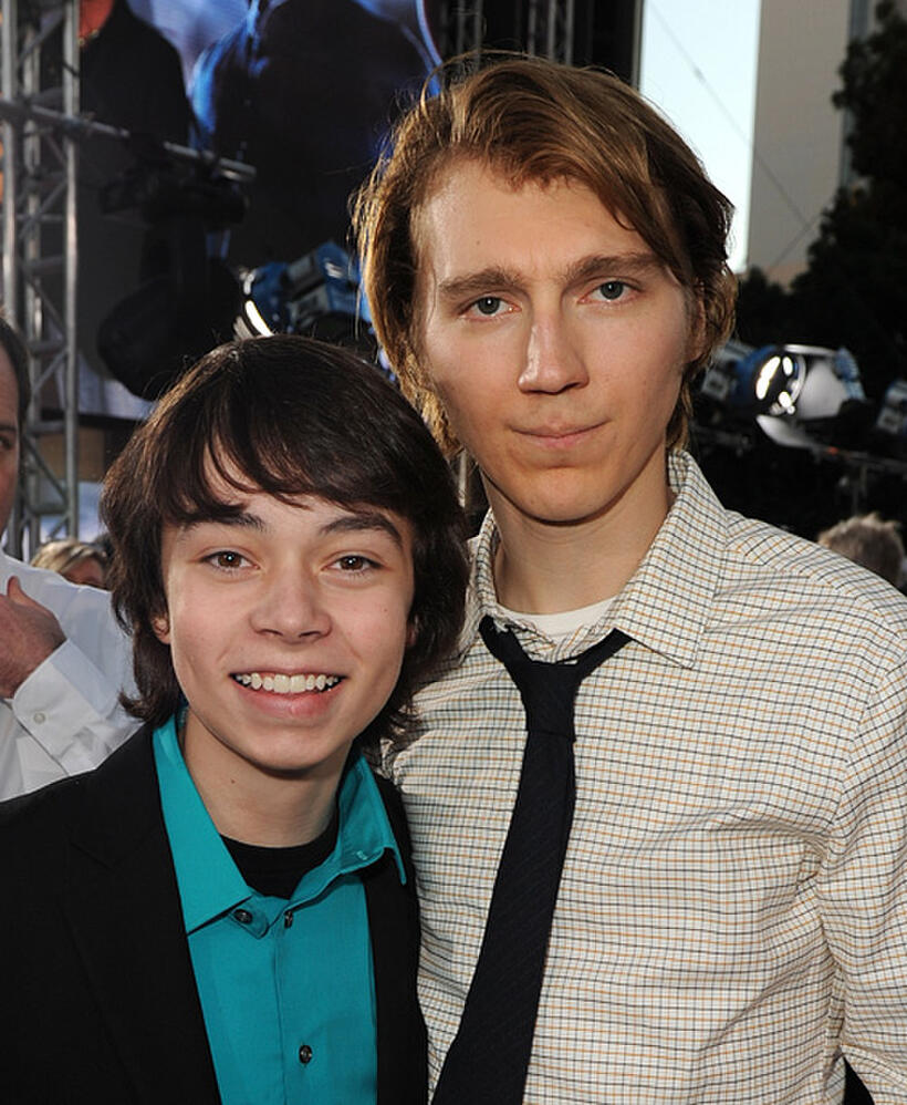 Noah Ringer and Paul Dano at the California premiere of "Cowboys & Aliens."