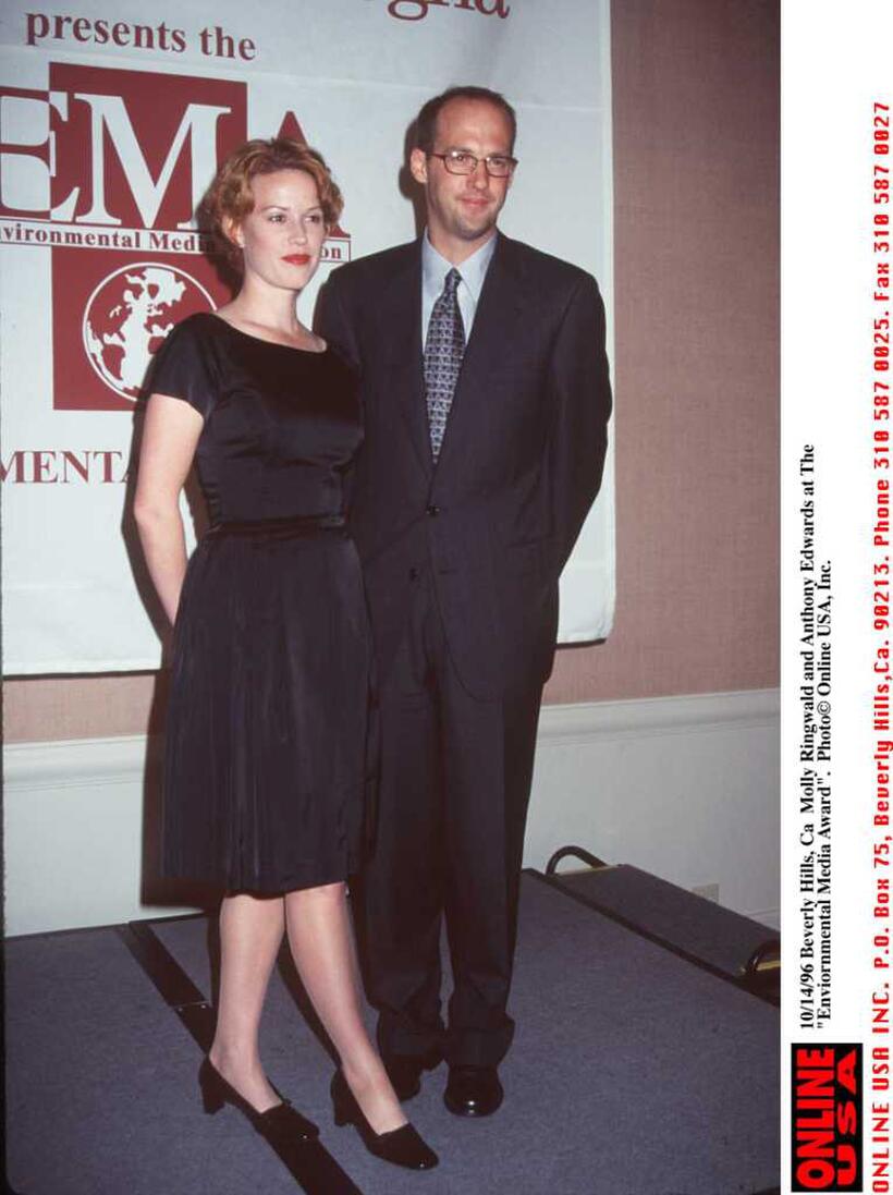 Molly Ringwald and Anthony Edwards at the Environmental Media Award.
