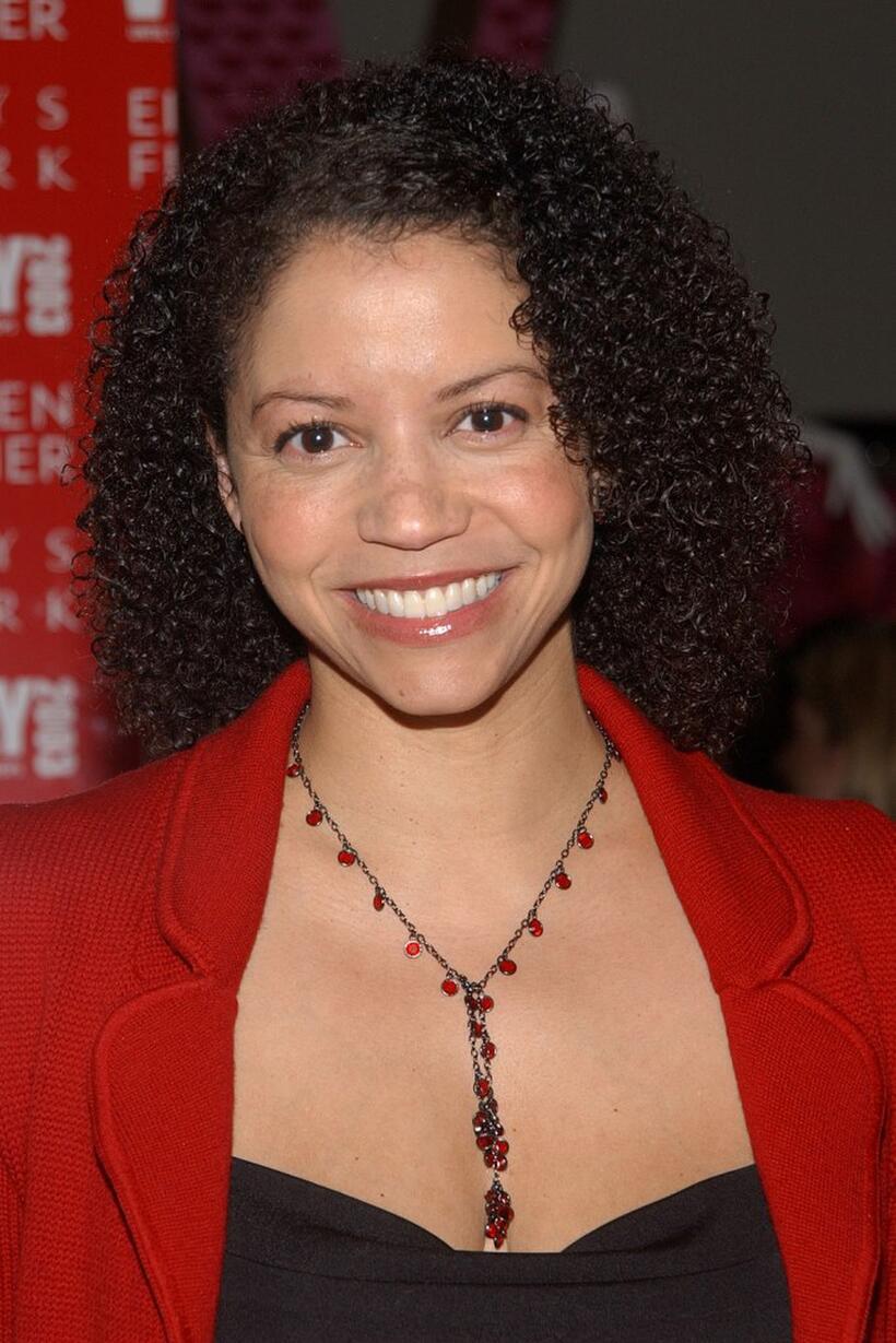 Gloria Reuben at the closing night party of "The Vagina Monologues."
