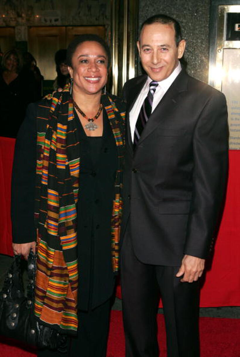 Paul Reubens and Epatha Merkerson at the Broadway opening of "The Color Purple."