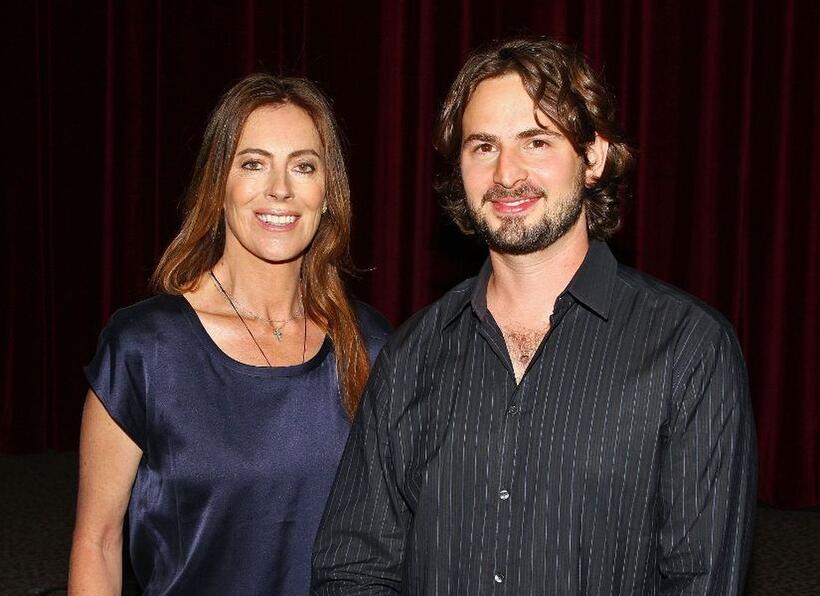 Kathryn Bigelow and Mark Boal at the screening of "The Hurt Locker."