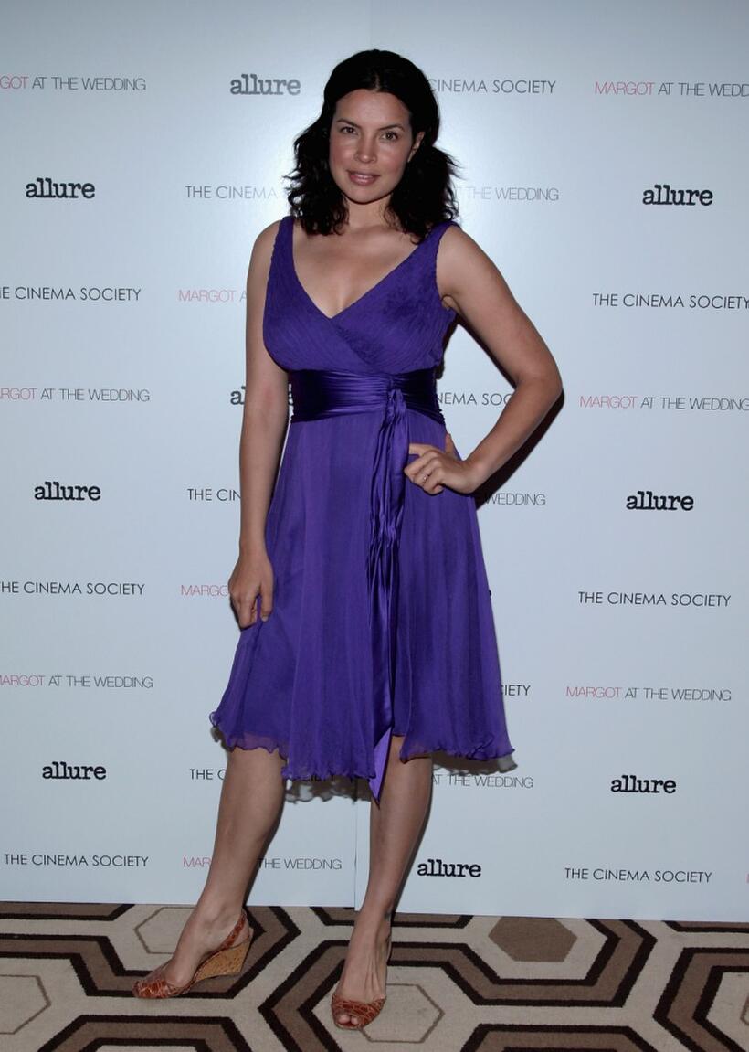 Zuleikha Robinson at the screening of "Margot At The Wedding."