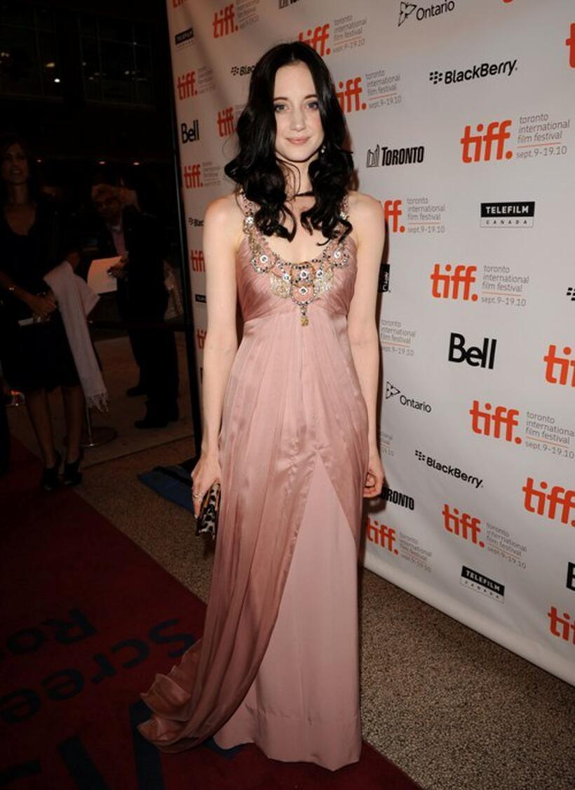 Andrea Riseborough at the premiere of "Brighton Rock" during the 35th Toronto International Film Festival.