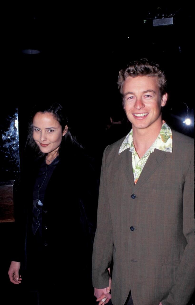 Rebecca Rigg and Simon Baker at the pork chop launch.