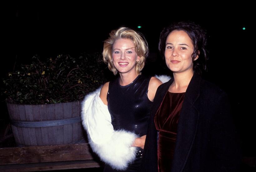 Naomi Watts and Rebecca Rigg at the premiere of "Tank Girl."