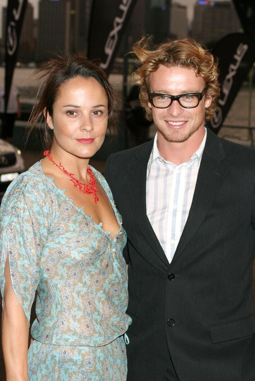 Rebecca Rigg and Simon Baker at the 2005 Lexus Inside Film Awards.