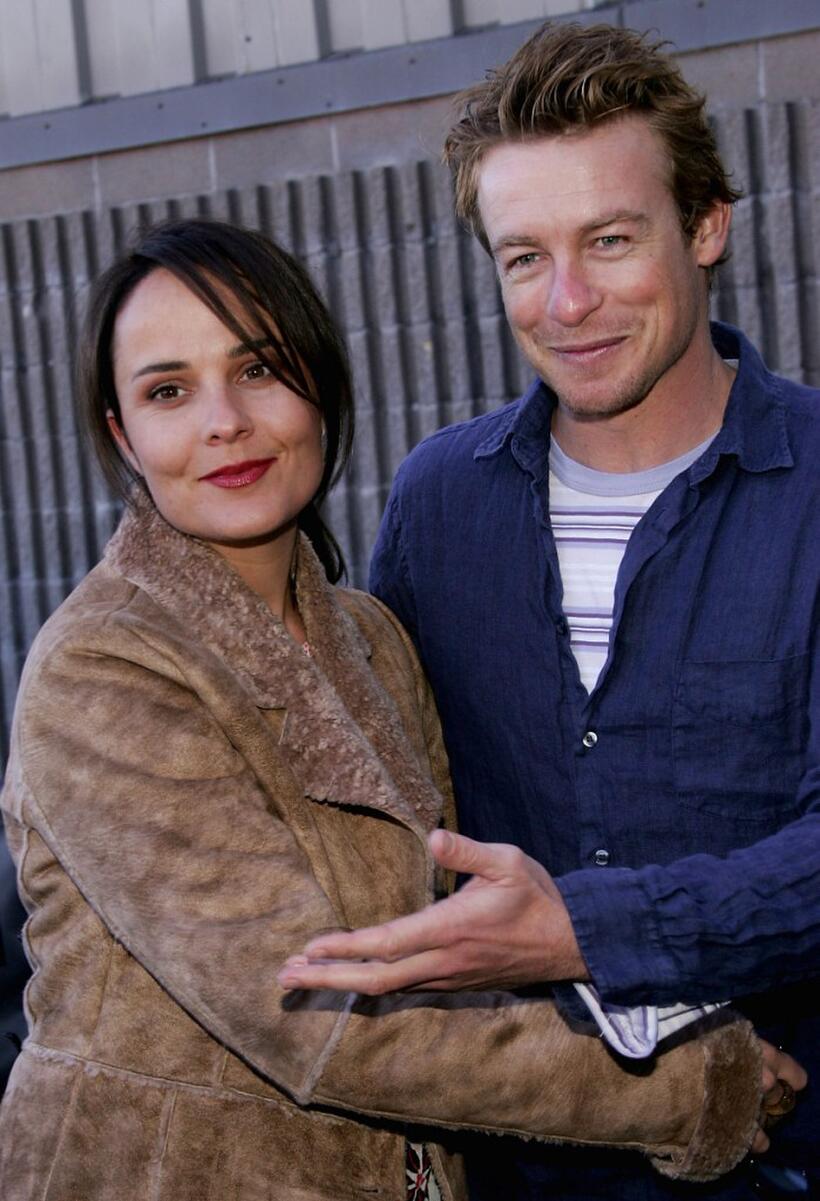 Rebecca Rigg and husband Simon Baker at the premiere of "Ellie Parker."
