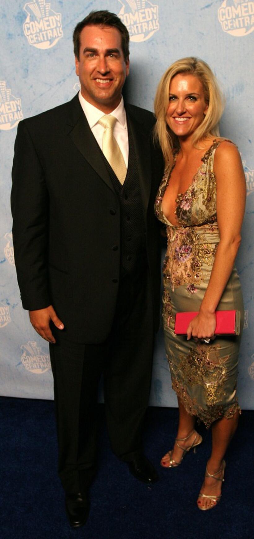 Rob Riggle and Guest at the Comedy Central's 2007 Emmy party.