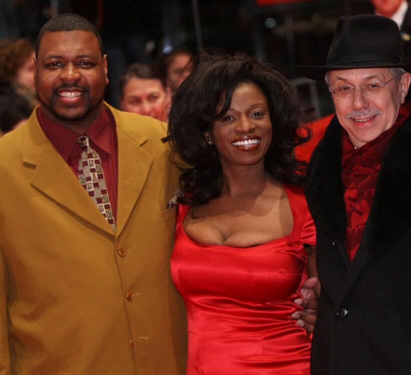 Michael J Smith Sr, Tarra Riggs and Dieter Kosslick at the premiere of "Ballast" during the 58th Berlinale Film Festival.