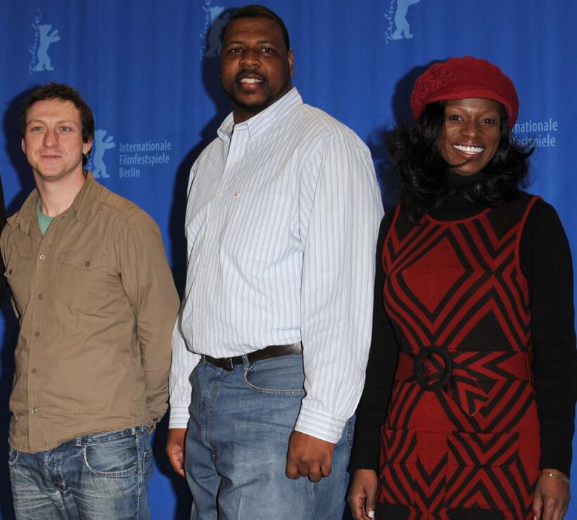 Lol Crawley, Michael J Smith Sr and Tarra Riggs at the photocall of "Ballast" during the 58th Berlinale Film Festival.