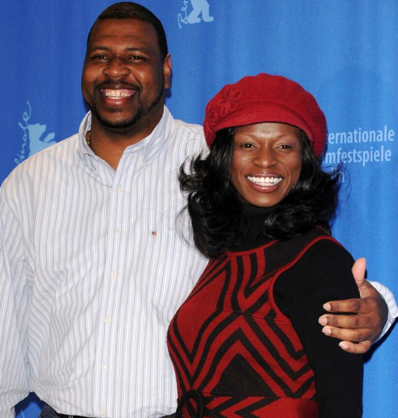 Michael J Smith Sr and Tarra Riggs at the photocall of "Ballast" during the 58th Berlinale Film Festival.