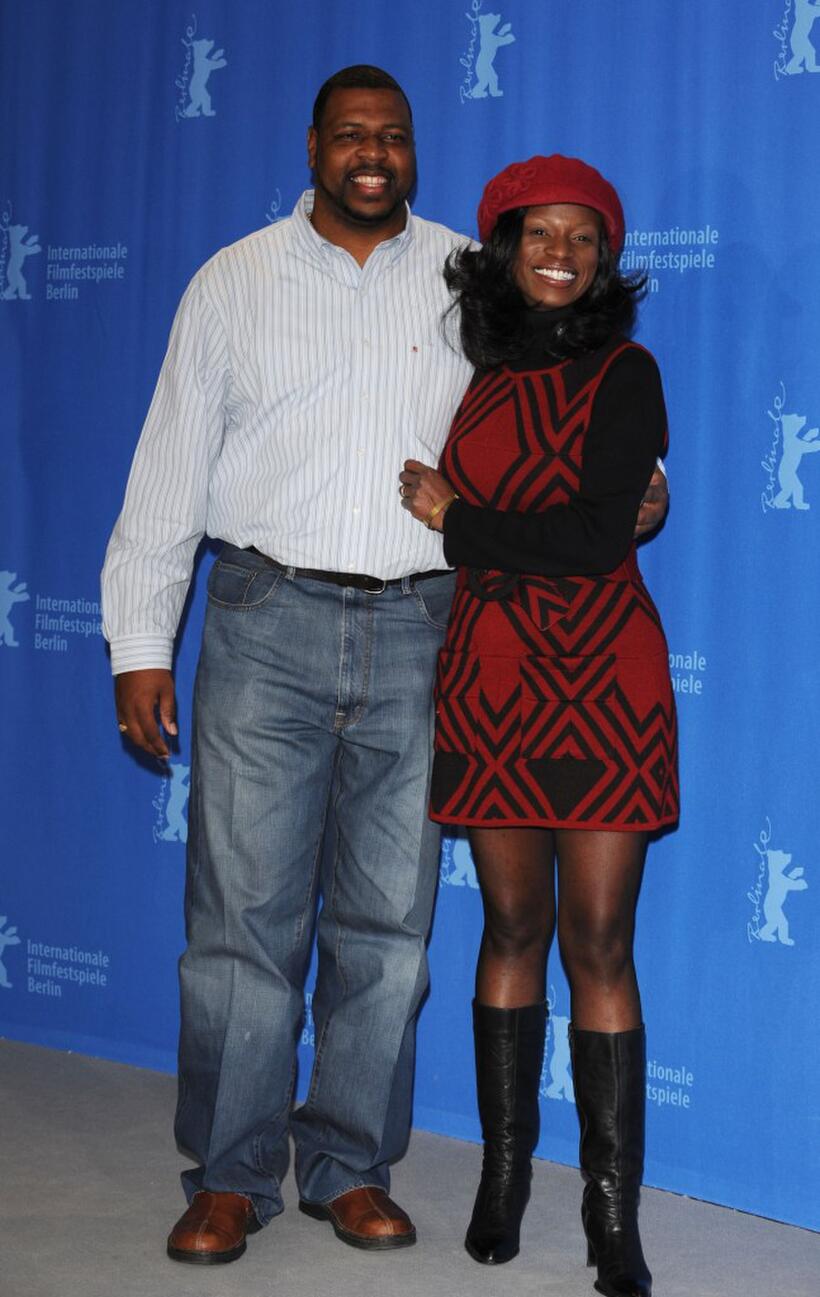 Michael J Smith Sr and Tarra Riggs at the photocall of "Ballast" during the 58th Berlinale Film Festival.