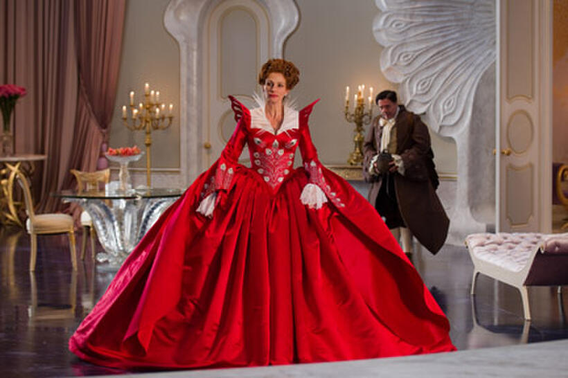 Julia Roberts as Evil Queen and Nathan Lane as Brighton in "Mirror Mirror.''