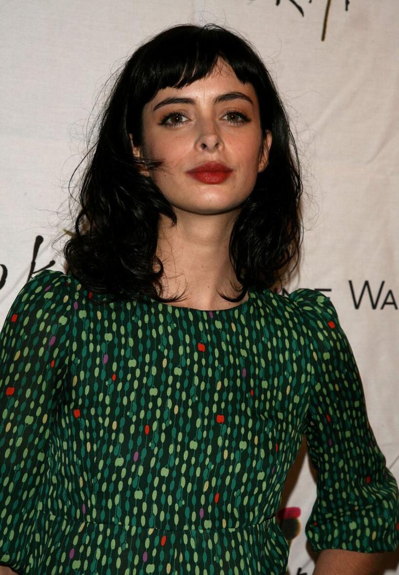 Krysten Ritter at the Johnnie Walker Dressed to Kilt 2006 fashion show during the Mercedes Benz Fashion Week.
