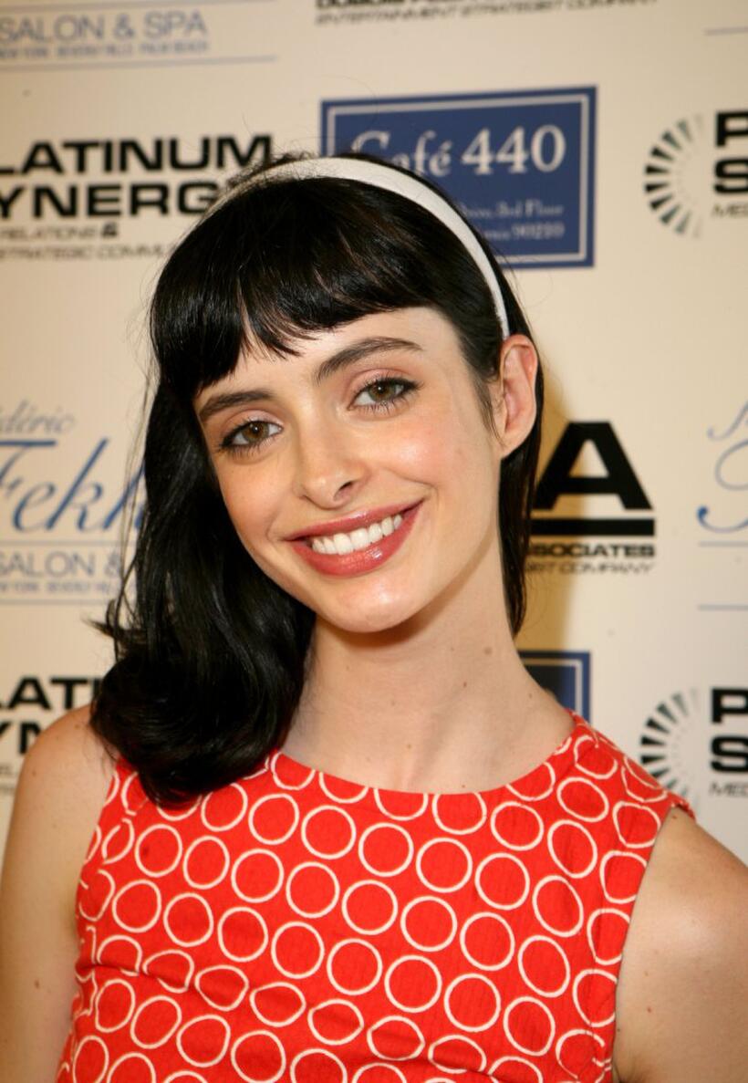 Krysten Ritter at the Frederic Fekkai Pre-Emmy "Style 2006 Garden Party" gift bag suite.