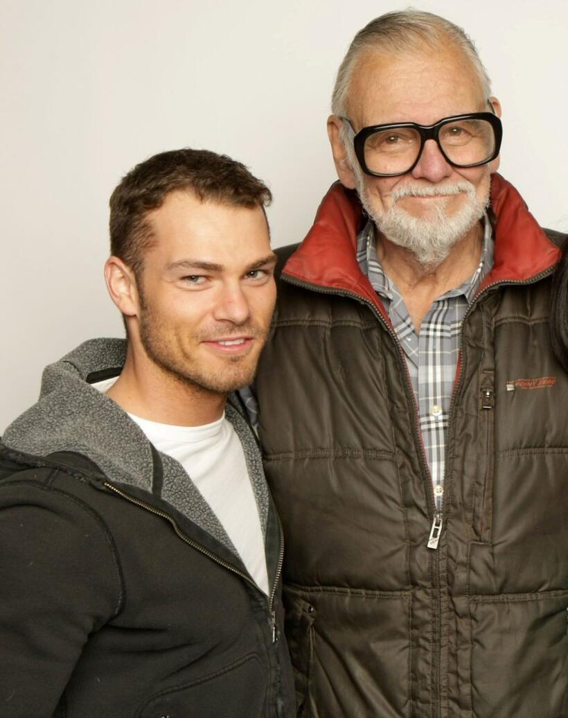 Shawn Roberts and Director George A. Romero at the 2008 Sundance Film Festival.