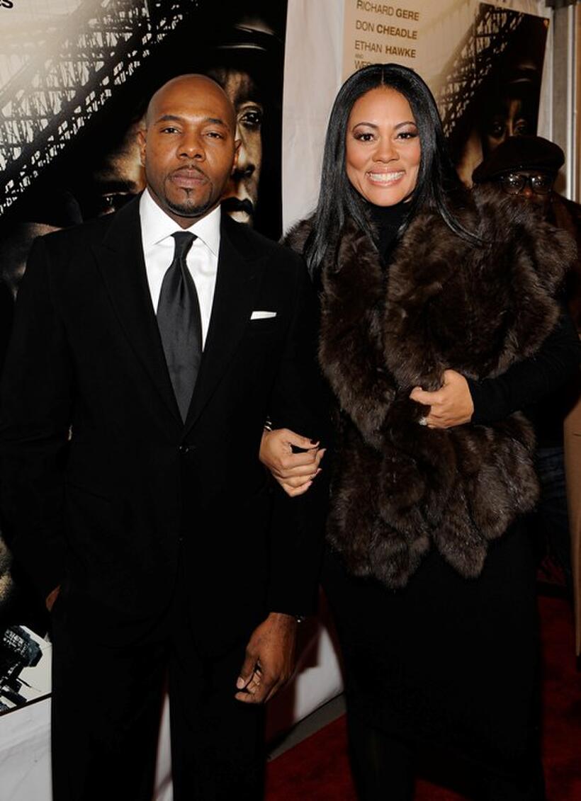 Antoine Fuqua and Lela Rochon at the premiere of "Brooklyn's Finest."