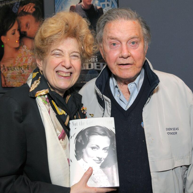 Charlotte Chandler and Cliff Robertson at the UCLA Tribute to Screen Legend Joan Crawford.