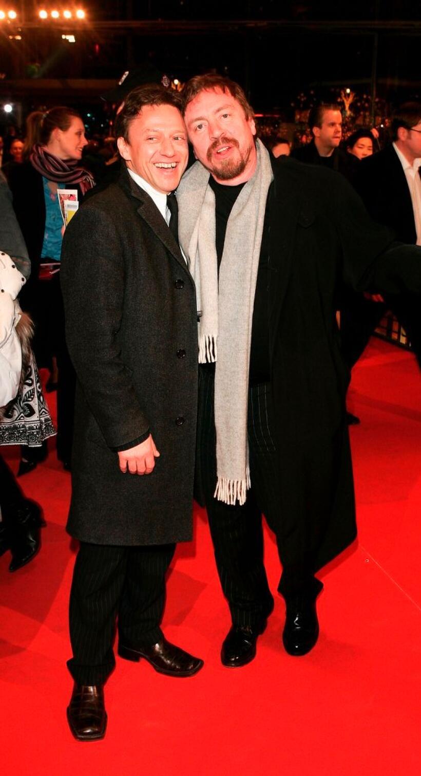 Axel Pape and Armin Rohde at the closing ceremony during the 55th Annual Berlinale International Film Festival.