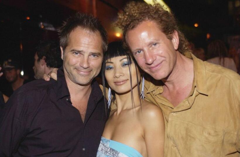 Clayton Rohner, Bai Ling and Guest at the Julian Lennon's birthday party.